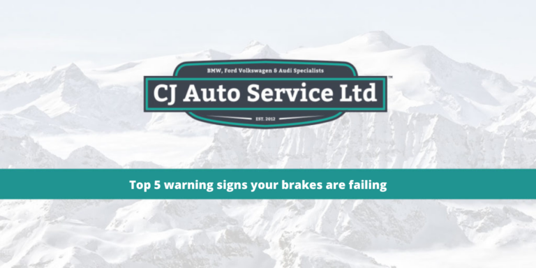 Top 5 warning signs your brakes are failing